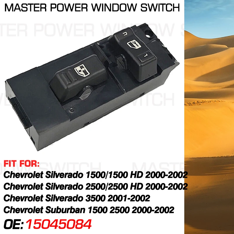 Car Power Window Switch Front Right For Chevrolet Silverado 1500 2500 3500 For Chevrolet Suburban 1500 2500 2000-2002 15045084