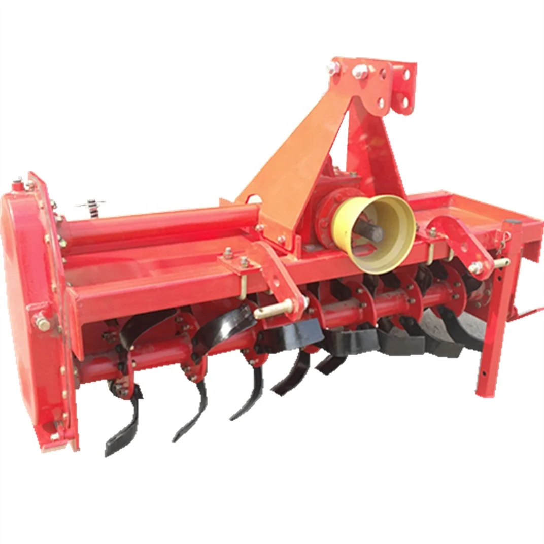 TL-140 Rotavator 3 Point PTO Mounted Rotary Tiller  with Gear 1400mm Tilling Width Side Chain Transmission CE Proved