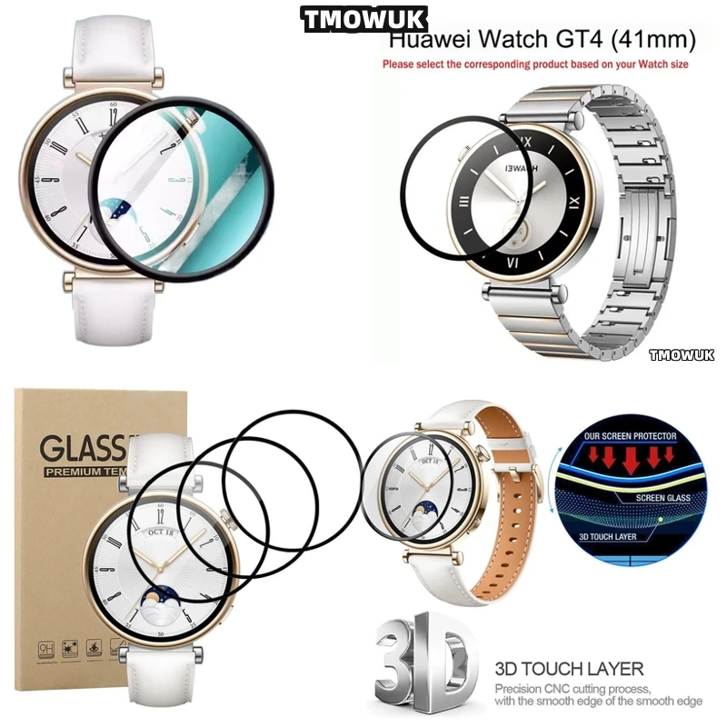 

For Huawei Watch GT4 46mm GT5 41mm Watch5 46mm Watch5 42mm Easy Apply Screen Shield