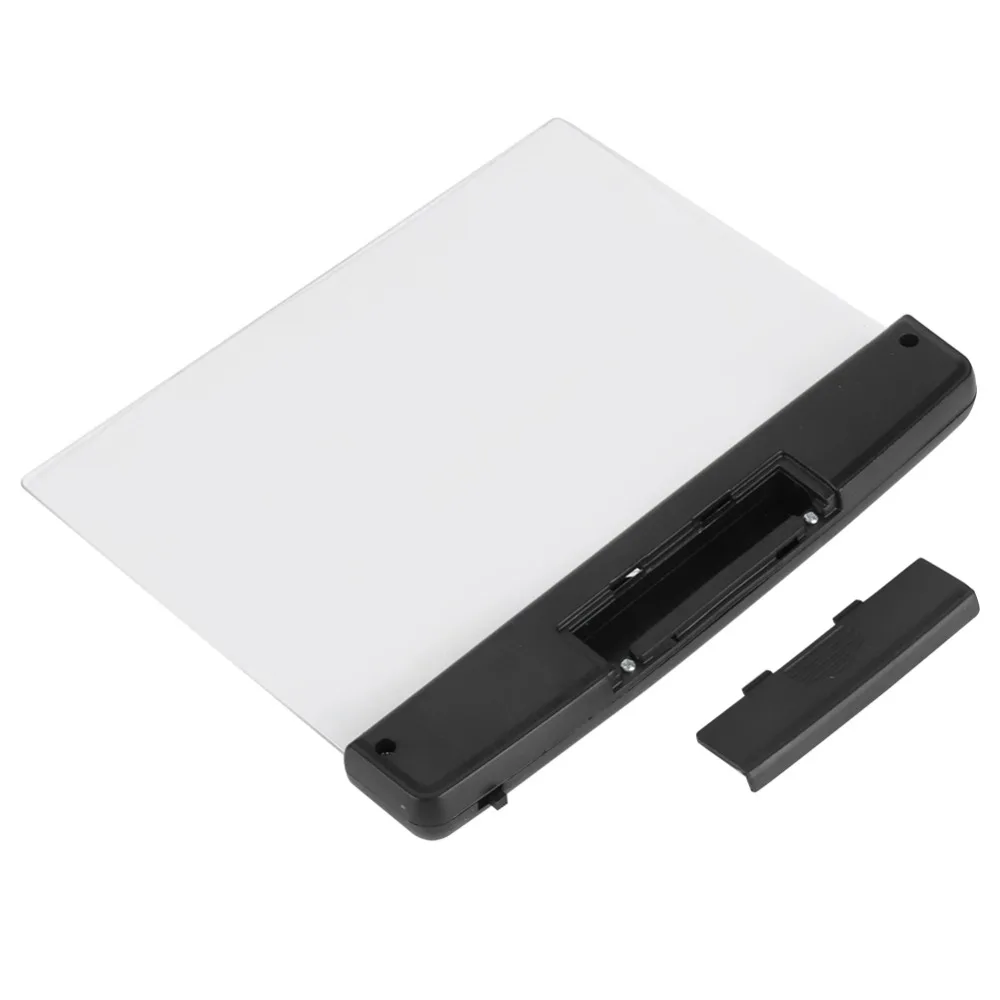 

Dimmable Acrylic + ABS Reading Light 14.2x17.5x1.5cm Black Book Light Night Reading Light Student Use