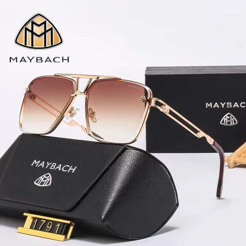 Imagen 2 del producto MAYBACH Gafas de sol de marca de lujo para hombres y mujeres Gafas de sol clásicas Gafas de alta calidad Gafas de piloto Protección UV 400 17911