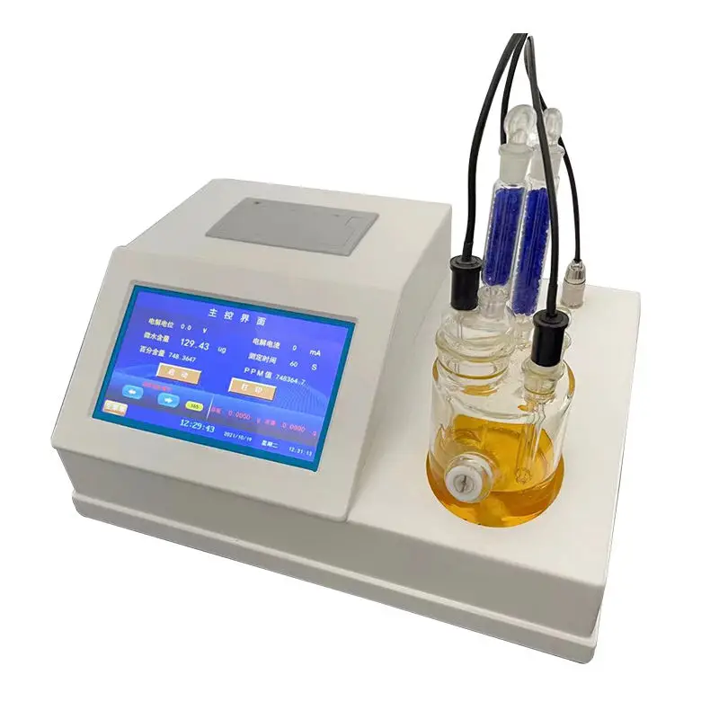Automatic Oil Water Content Tester Moisture- Karl Fischer Coulometric Titrator Volumetric Test Method