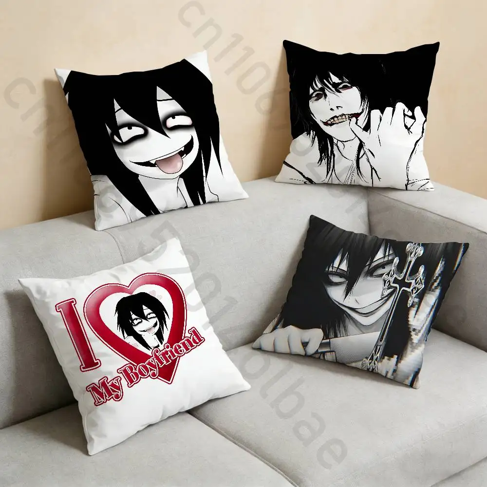 

Jeff C-Creepy Urban Killer pillowcase casual style decoration, suitable for home decoration (excluding pillow core)