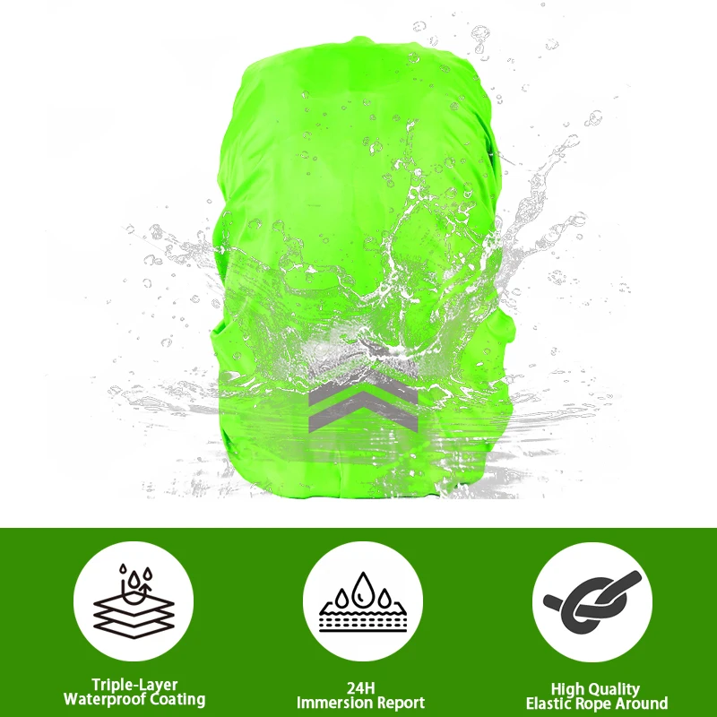 Waterproof Backpack Cover Reflective Backpack Covers Protector Waterproof Backpack Case Raincover Ultralight Bag Rain Cover Nylo