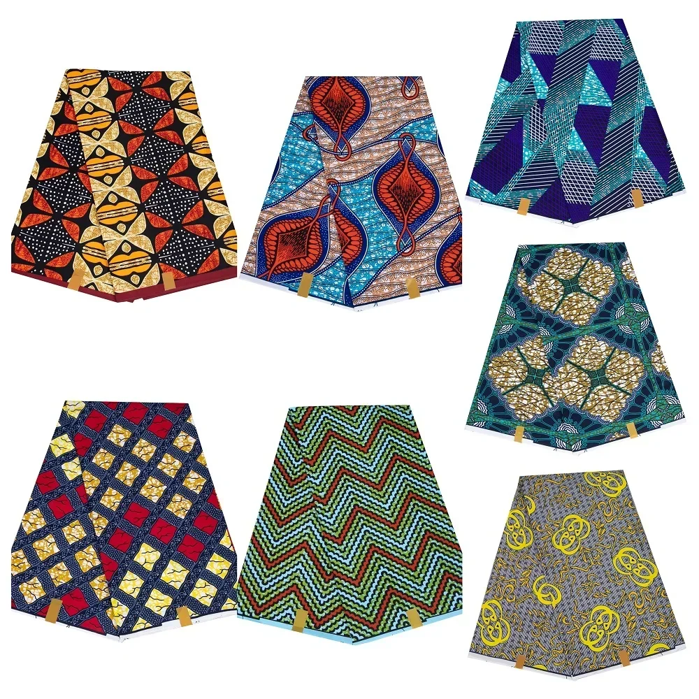 

Fashionable 100% Polyester African Traditional Style Wax Batik Floral Fabric Ankara Batik Cloth Material DIY for Sewing