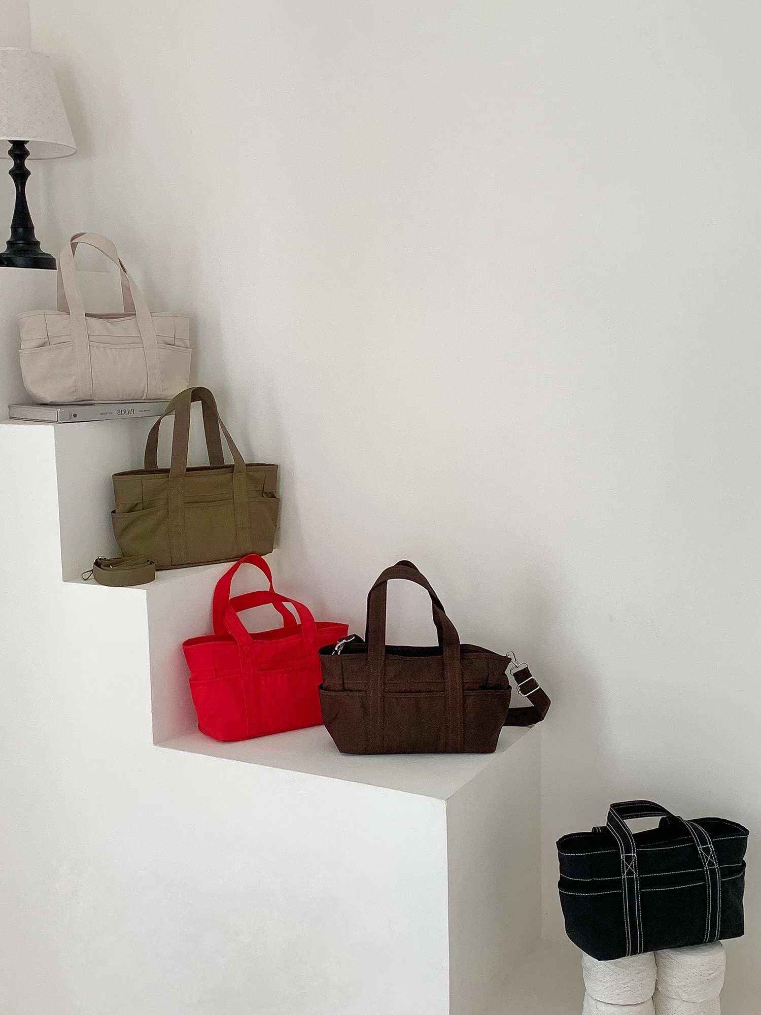 

EMORRIN Korean Sle Large Capaci Tote Bag Women's Commuter Crossbody Bag Unique Design Casual Faion Handbag