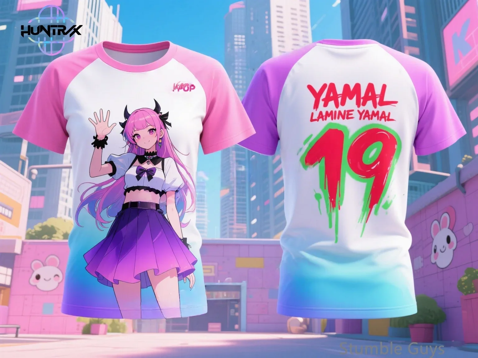 

T-Shirt Kpop Demon Hunters Kids Summer 3D Cartton Short Sleeve Casual Fashion Boys Girls Anime Clothes