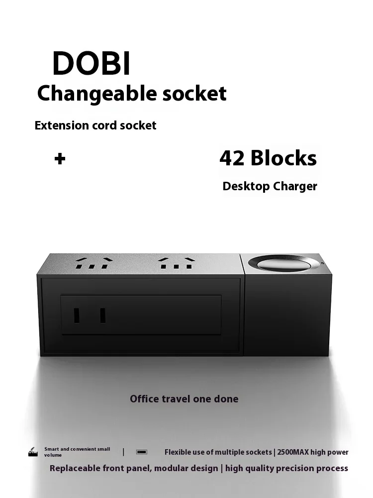 Tegic Dobi Changeable Modular Socket Wireless Charging 42 Small Cubes 30W Fast Charging Business Accessories iPhone Gamer Gifts