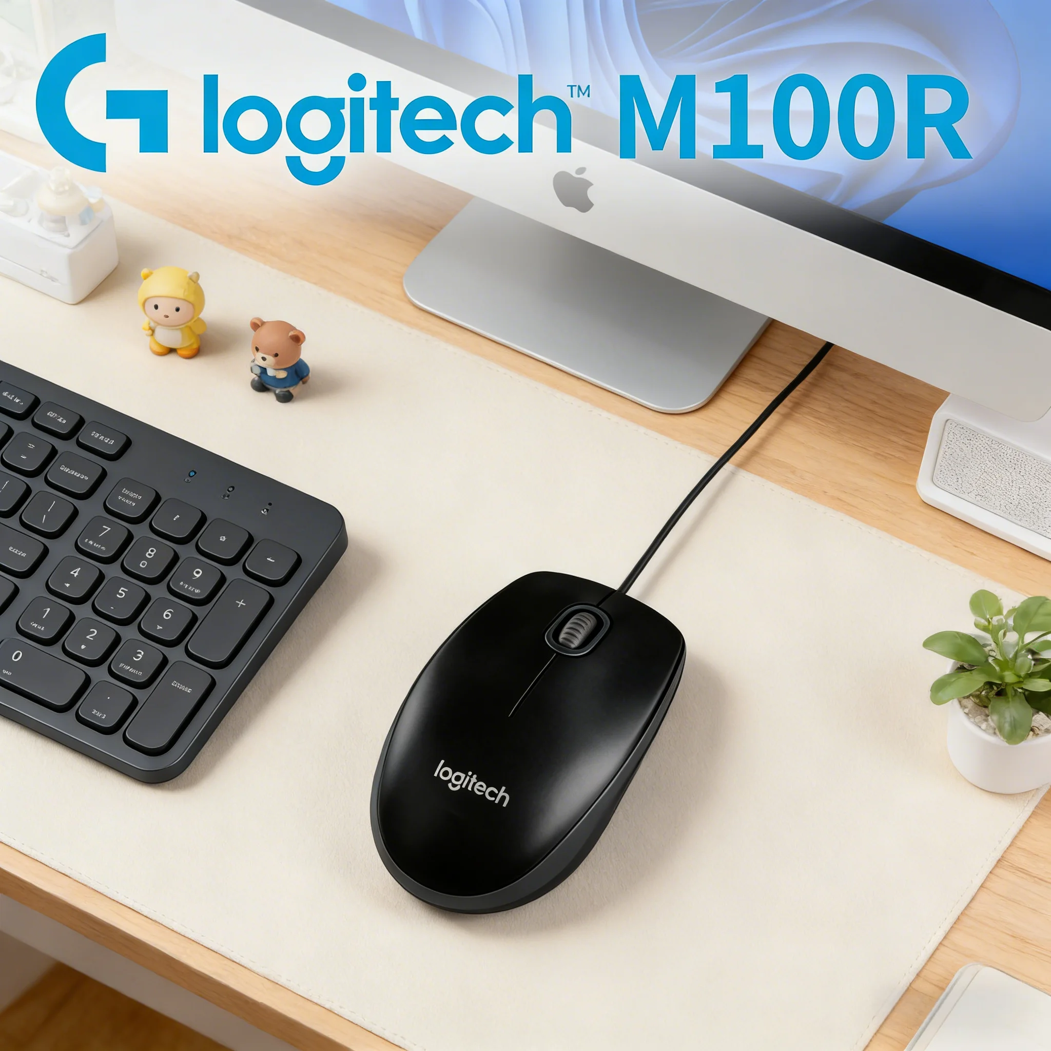 

Проводная USB-мышь Logitech M100R, совместимая с Windows, Mac, Linux, ChromeOS, для ПК, ноутбуков и офисного использования
