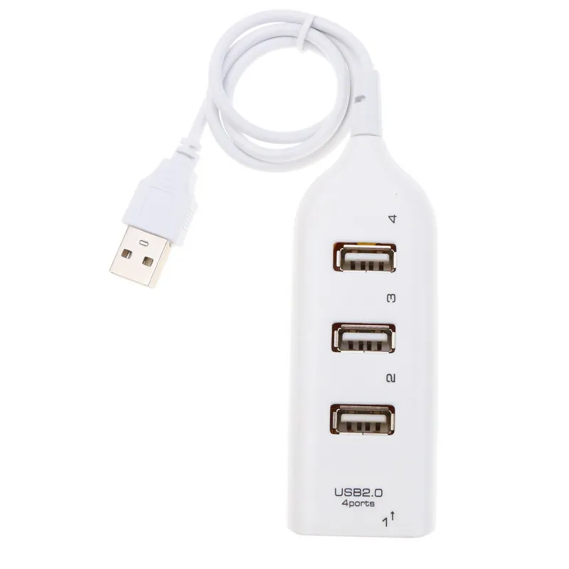 고속 USB 허브 4 포트 USB 2.0 케이블 미니 USB 분배기 허브 사용 전원 어댑터 PC 노트북 노트북 용 다중 소켓