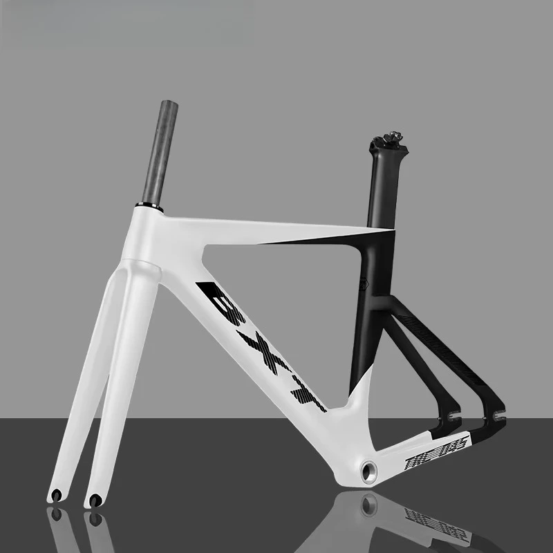 

BXT Carbon Track Frame Carbon BSA Fiber Racing Tracking Bike Frameset Fixed Gear Bike Frame 120*9mm Rear Tail Hook Bicycle Parts