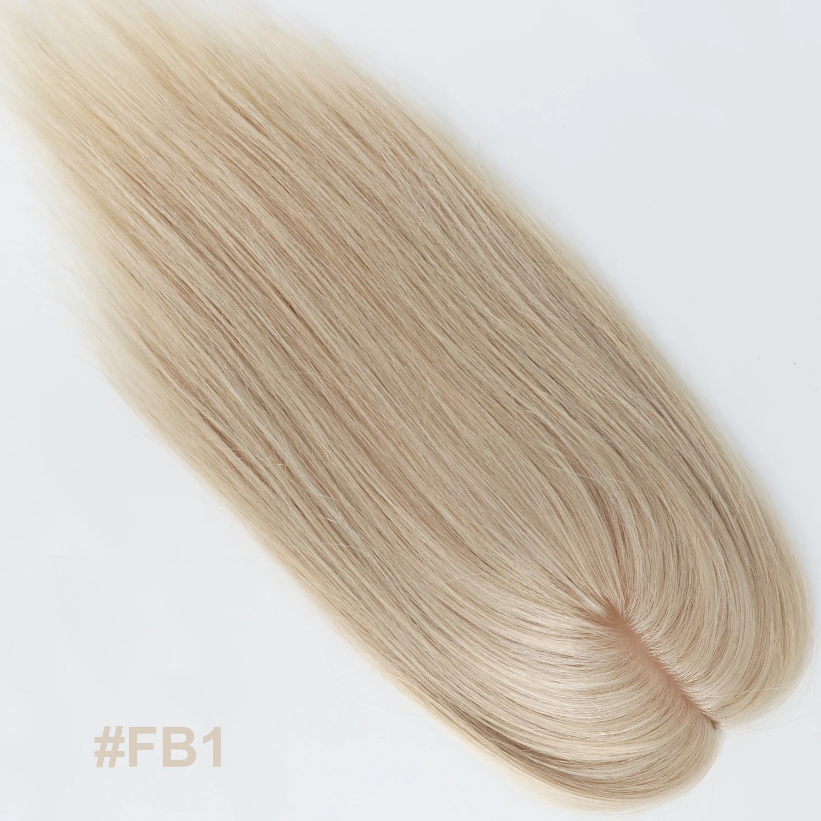 الأبيض شقراء مزيج الأوروبي شعر بشري لعذراء النساء الشعر المستعار 8*12 سنتيمتر سيليكون الجلد الحرير قاعدة توبر مع بولي PU 1 سنتيمتر مقاطع في هيربيسي