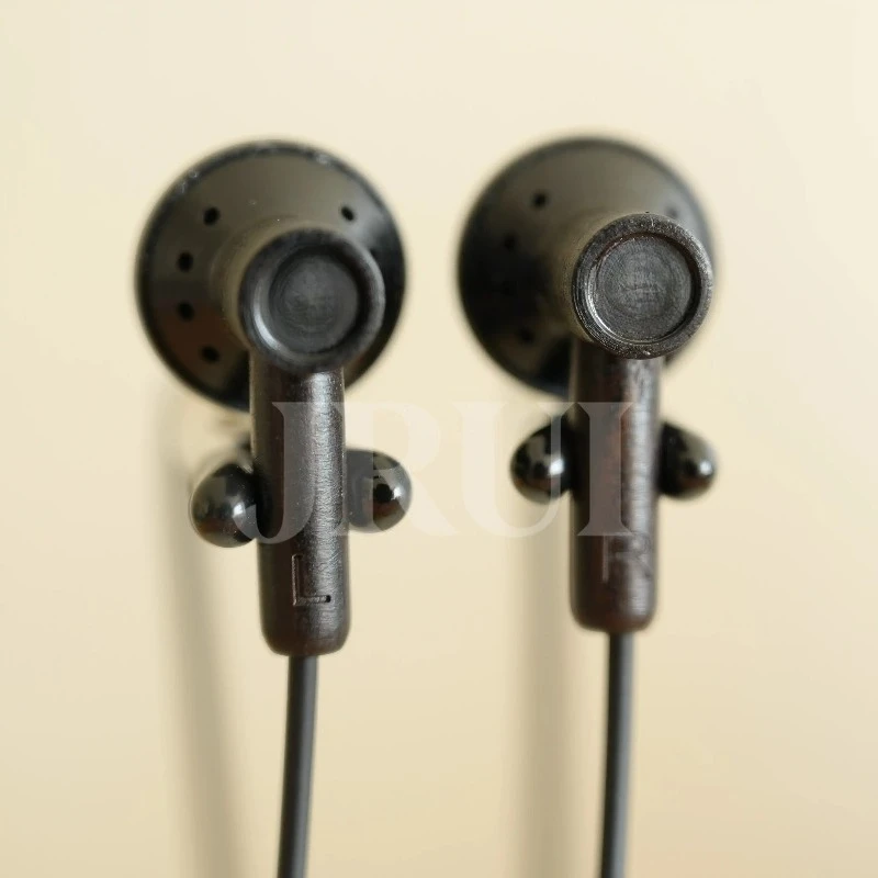 Audio  Ebony Wood in-Ear Monitor, Traditional Earbud with 150Ω High Impedance, Open-Back Design for Comfortable Sleeping Use