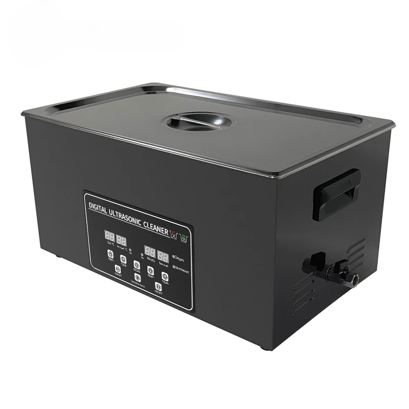 

Black Titanium 40Khz Digital Ultrasonic Cleaner 3.2L 4.5L 6.5L 10L 15L 22.5L 30L with Heating Degas Semiwave Cleaning Machine