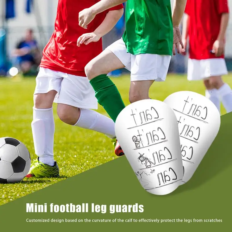 

Mini Lightweight Portable Soccer Shin Guards Wear Resistant Shock Absorbing Leg Guards Soccer Training Shank Plates for Boys