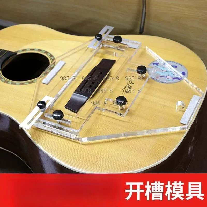 Folk Classical Guitar Lower String Pillow Slotting Repair Tool Guitar Bridge Grooving Mold