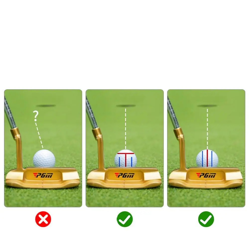 1 Set With 2 Pens Golfs Ball Line Marker Double-sided Marking Portable Golf Scribe Imported Ink Alignment Golf Ball Marker Pen