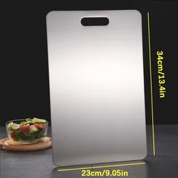 Board Kitchen Titanium Cutting Boards For Stainless 304 Steel Thickened Double-Sided Food Grade Portable Fruit Meat Chopping