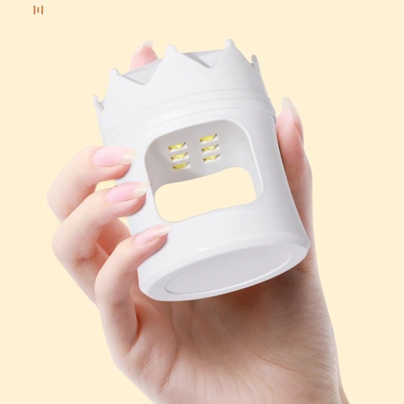 C5 Crown Nail Drying Lamp 6LEDS UV LED Lamp Nail Mini Portable Nail Dryer With USB Cable Gel Nail Polish Dryer Gift Home Travel