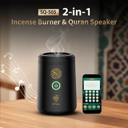 OUD Bukhoor Bluetooth Speaker with Player Incense Burner Aroma Diffuser Incense Holder for Muslim Gift