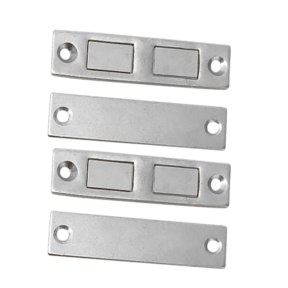 2 Pairs Magnetic Door Catch Invisible Closet Replacement Cabinet Doors Stop No Punching Catches for Drawer Magnets Stay Closed