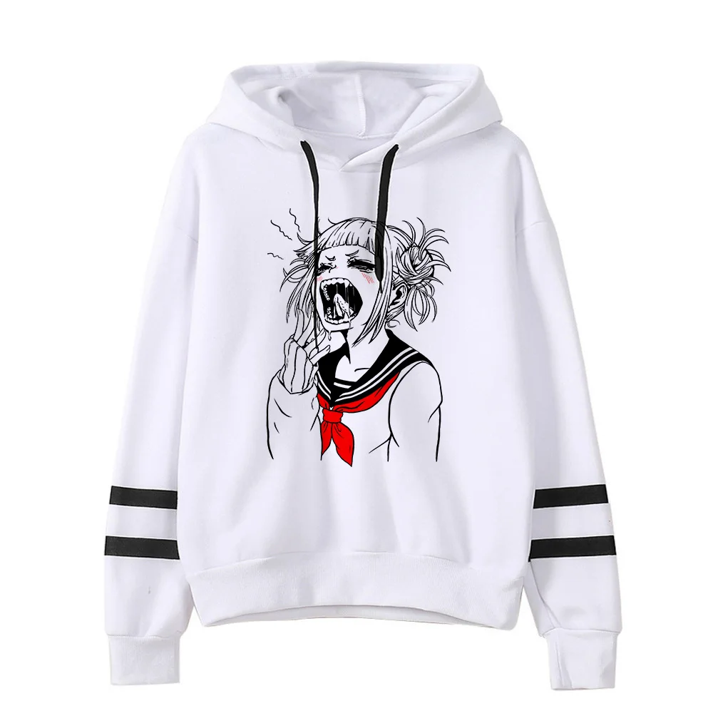 

Новые женские толстовки японского аниме My Hero Academia толстовка Toga Himiko с мультяшным принтом графические толстовки Y2k пуловеры с капюшоном