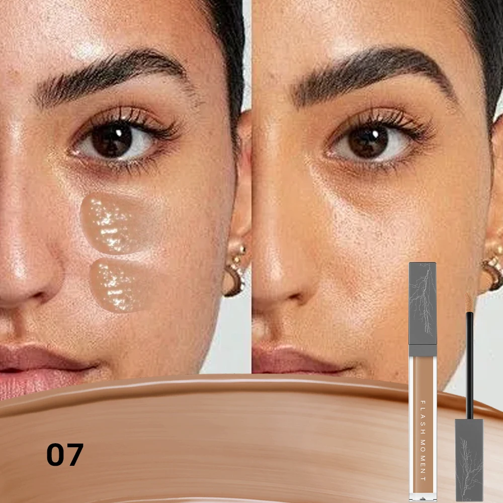 FlashMoment コンシーラーは、クマやニキビ跡をカバーし、リッププライマーとしても使用できます。