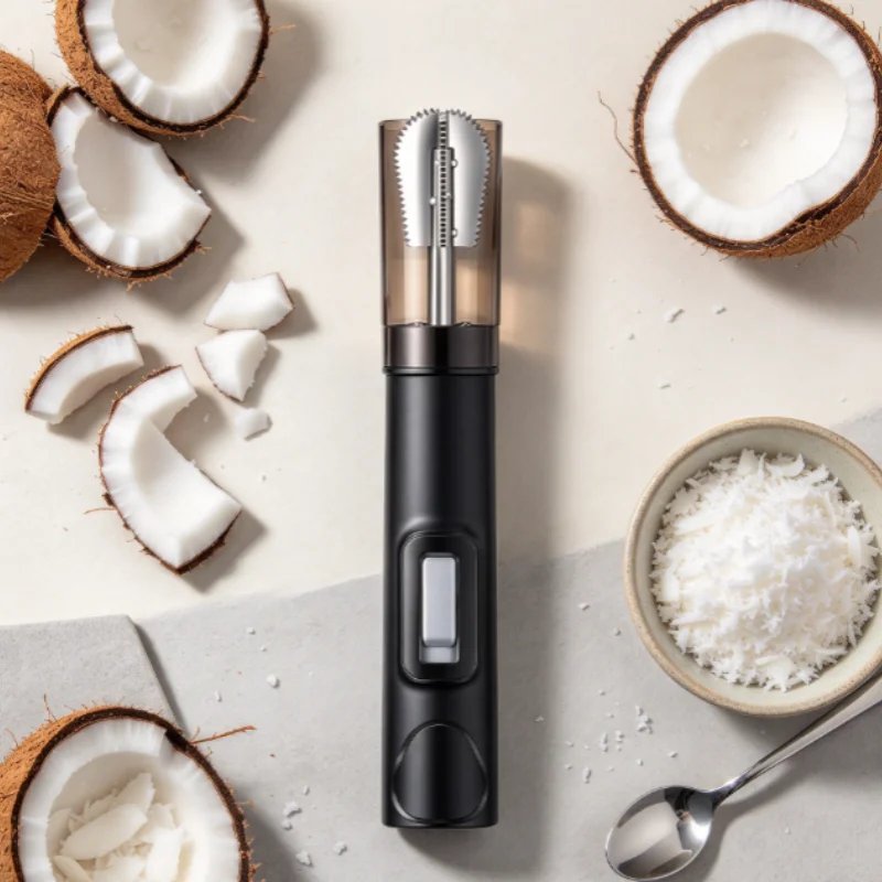 Rotary Electric Coconut Scraper Safe Coconut Meat Crusher Home Kitchen Coconut Shredding Extracting Tool