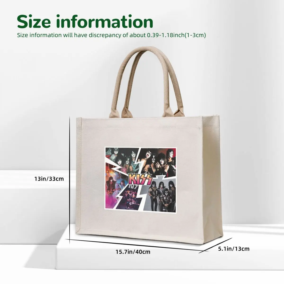 KISS Collage Tote Bag tote bags cloth bags Women's custom custom