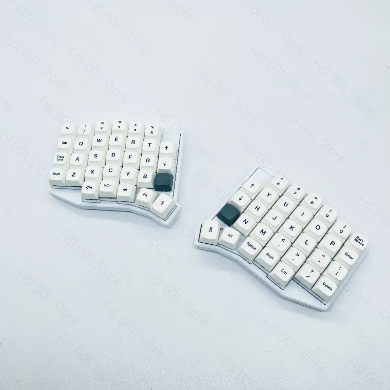 Suitable for Split Keyboard with Knob Wireless Dual Mode Low Profile CNC Aluminum Case Mechanical Keyboard Support Vial
