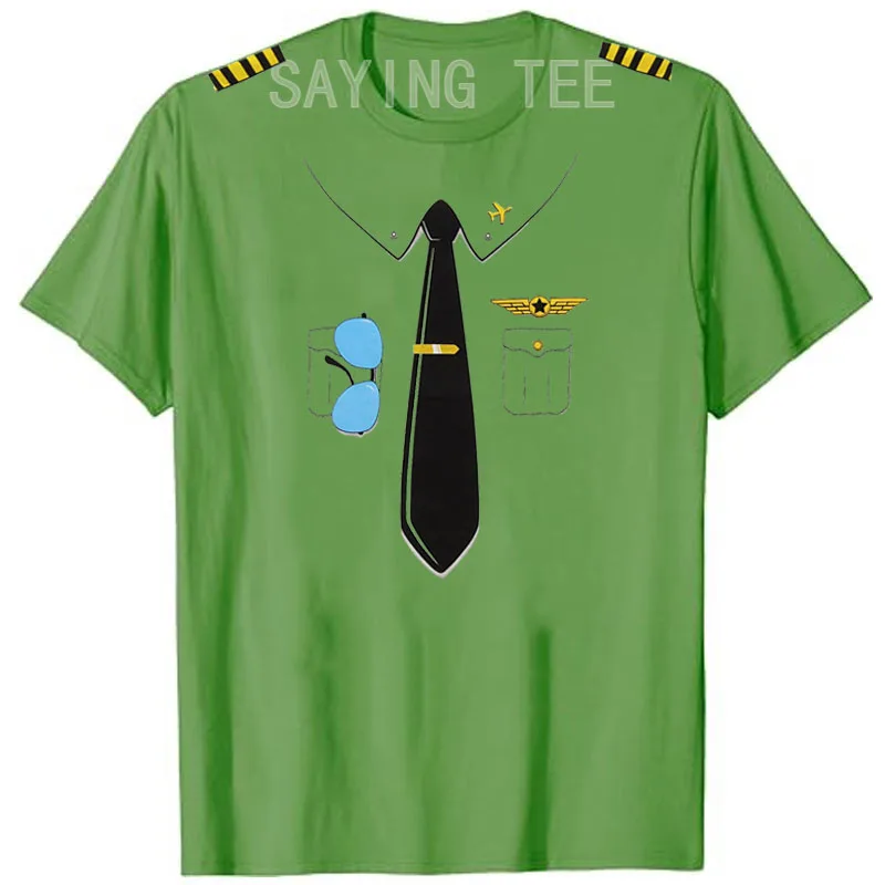 Y2k Flugzeugliebhaber Die Pilotenuniform Grafik-Bekleidung für Männer und Jungen, Personalisiertes Flugzeugpiloten-T-Shirt aus weicher Baumwolle mit kurzen Ärmeln – Detail 5