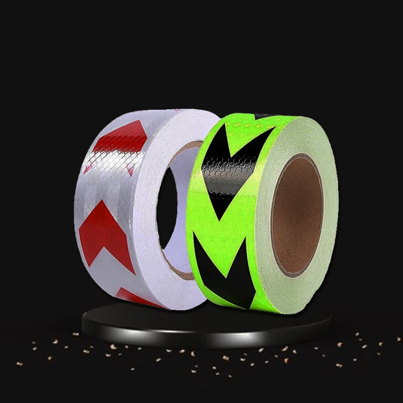 Adesivo de aviso de segurança para automóveis, fita protetora refletora, filme de fita reflexiva para caminhões, acessórios de segurança para motocicletas