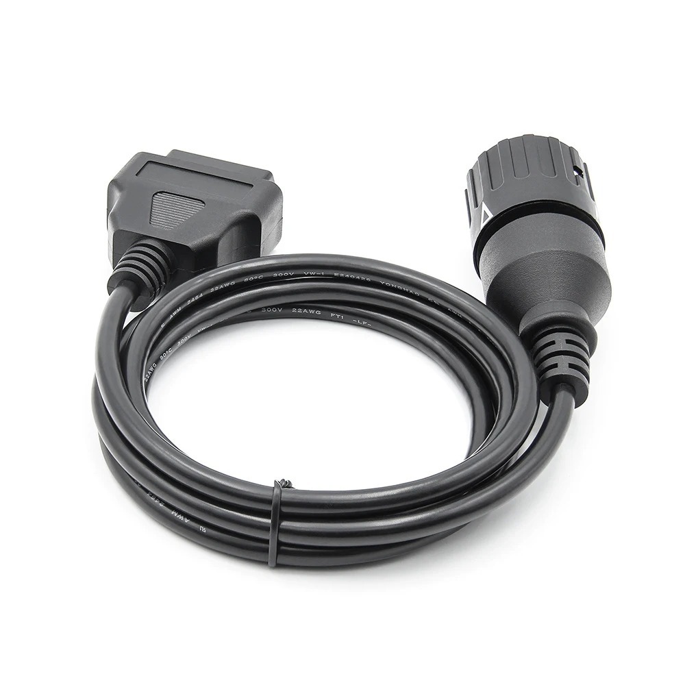 ICOM-D de Cable de 10 pines para motocicletas BMW, conector OBD 2, OBD2, escáner ODB2