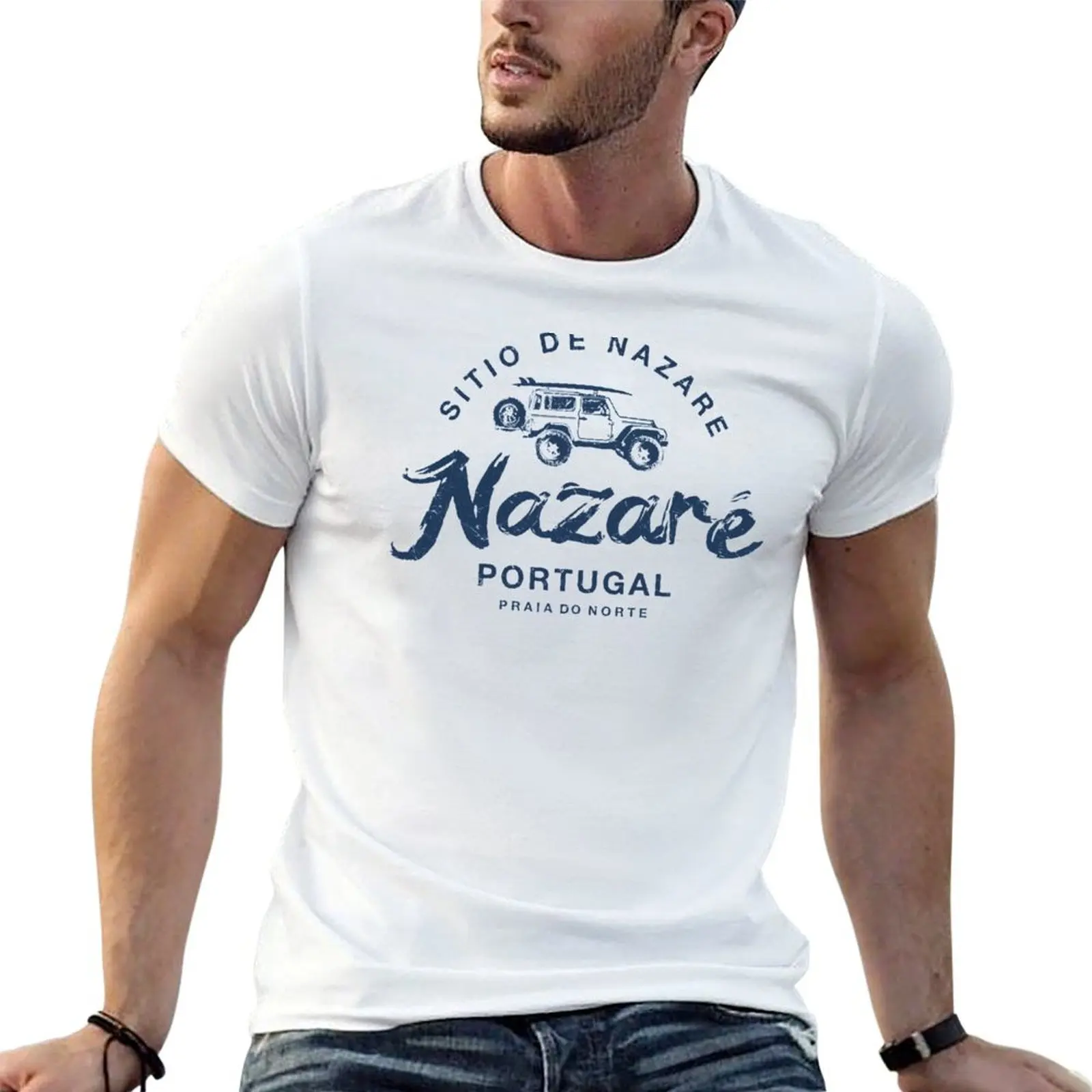 

Nazare PORTUGAL Portuguese Surfing Vintage T-Shirt t shirt man luxury man t shirts high quality luxury brand T-Shirt