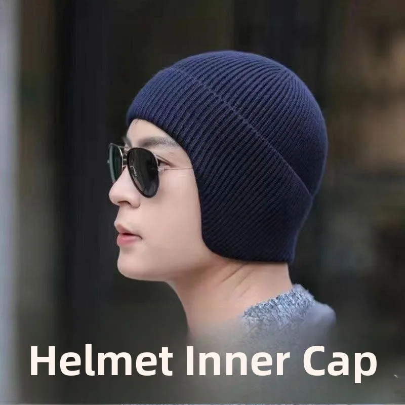 

Мужская кепка для мотоциклетного шлема с подкладкой для зимних видов спорта, гарнитура, внутренняя шапка, кепка для езды на велосипеде, без поля Faion, брендовая Fly Blu...