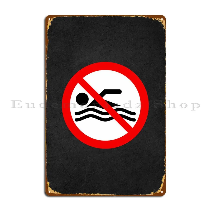 

Dont Swim Danger Sign Metal Sign Club Personalized Plaques Wall Decor Design Tin Sign Poster