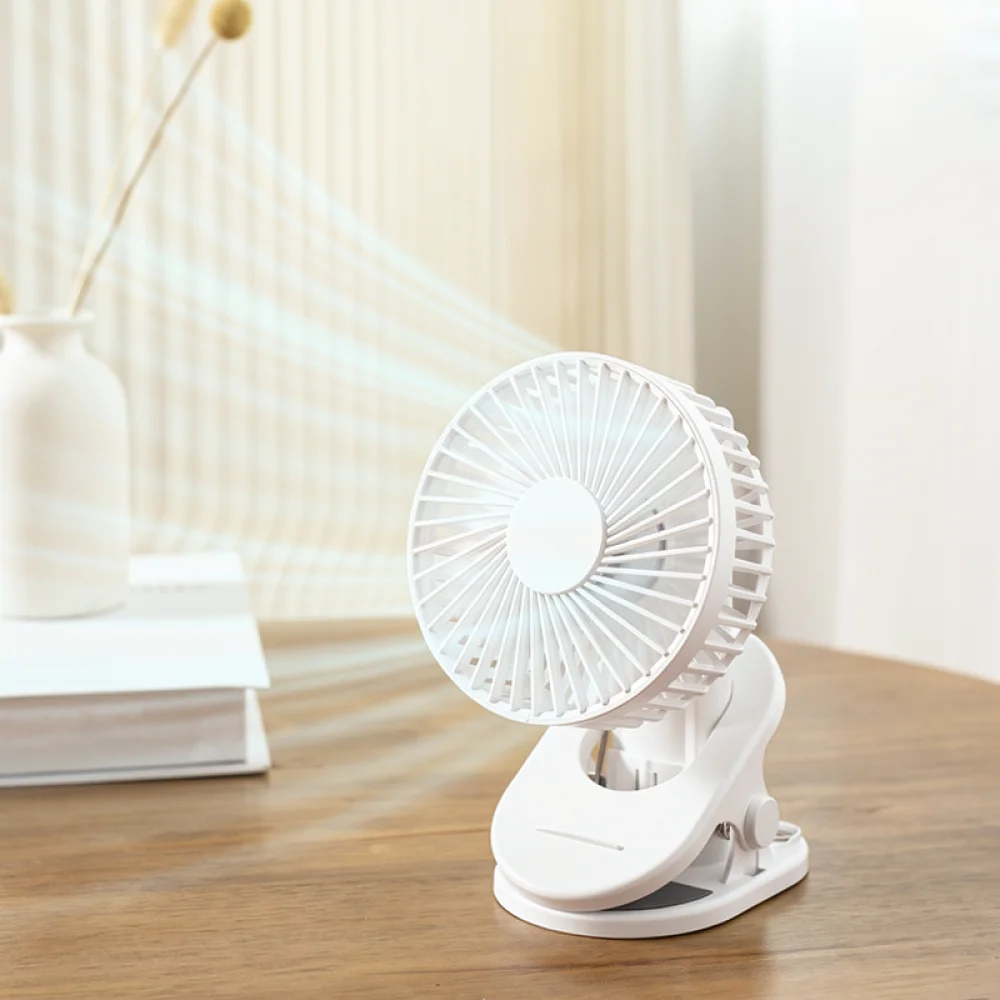 Versatile Clip On Fan Portable Handheld Cooling Device For For Xinjingwei Student Dormitory Office Quiet Brushless Motor USB Fan