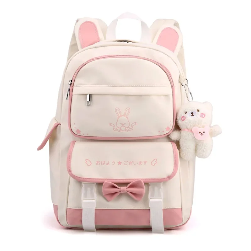 Nowe modne torby szkolne dla dzieci przenośne plecak na ramię w uczeń szkoły podstawowej plecaki podróżne Cute Girls Kawaii School Bookbag