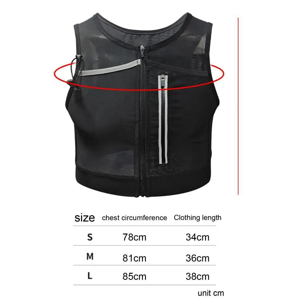 سترة الجري حقيبة الصدر عاكسة ليلة الجري مع جيب شبكي حقيبة رياضية للركض الرياضة الدراجات النارية تسلق المشي لمسافات طويلة