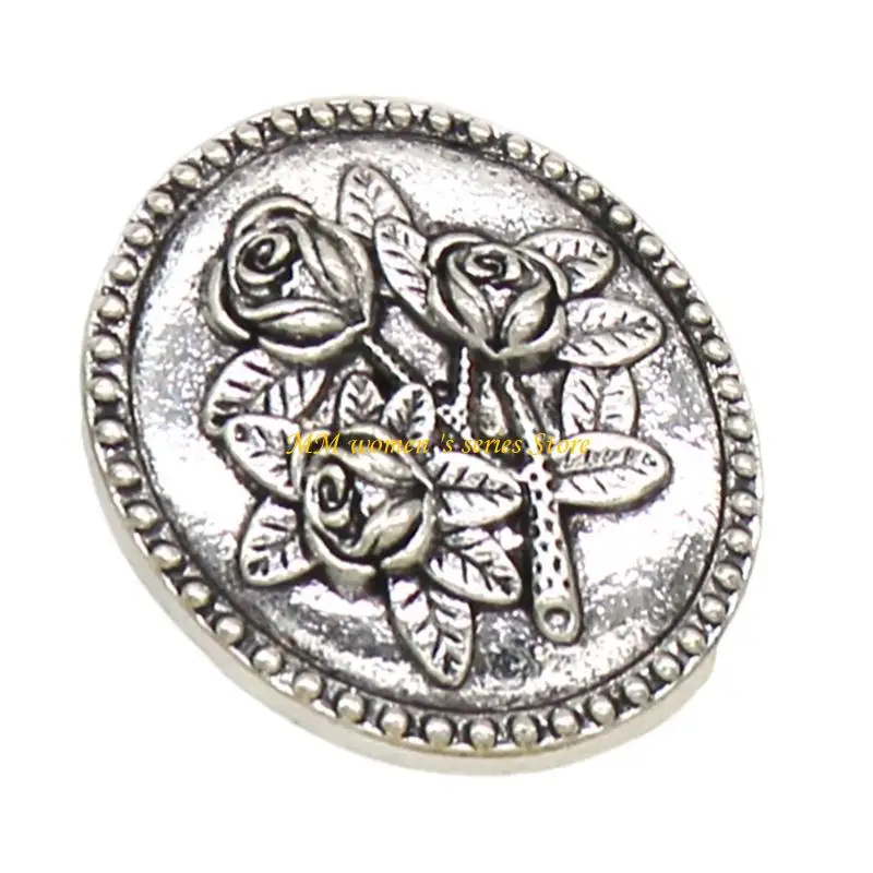 Q39C Dress Shirt Brooch Pin Retro Decorative Corsage Clip Shirt Secure Clip for Women