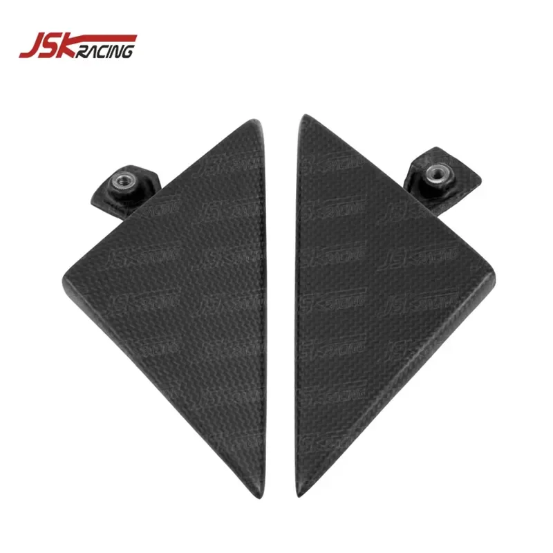 MATTE CARBON FIBER WINDOW CORNER TRIANGLE TRIMS for 2011-2016 FERRARI 458 488 ITALIA and SPIDER and SPECIALE