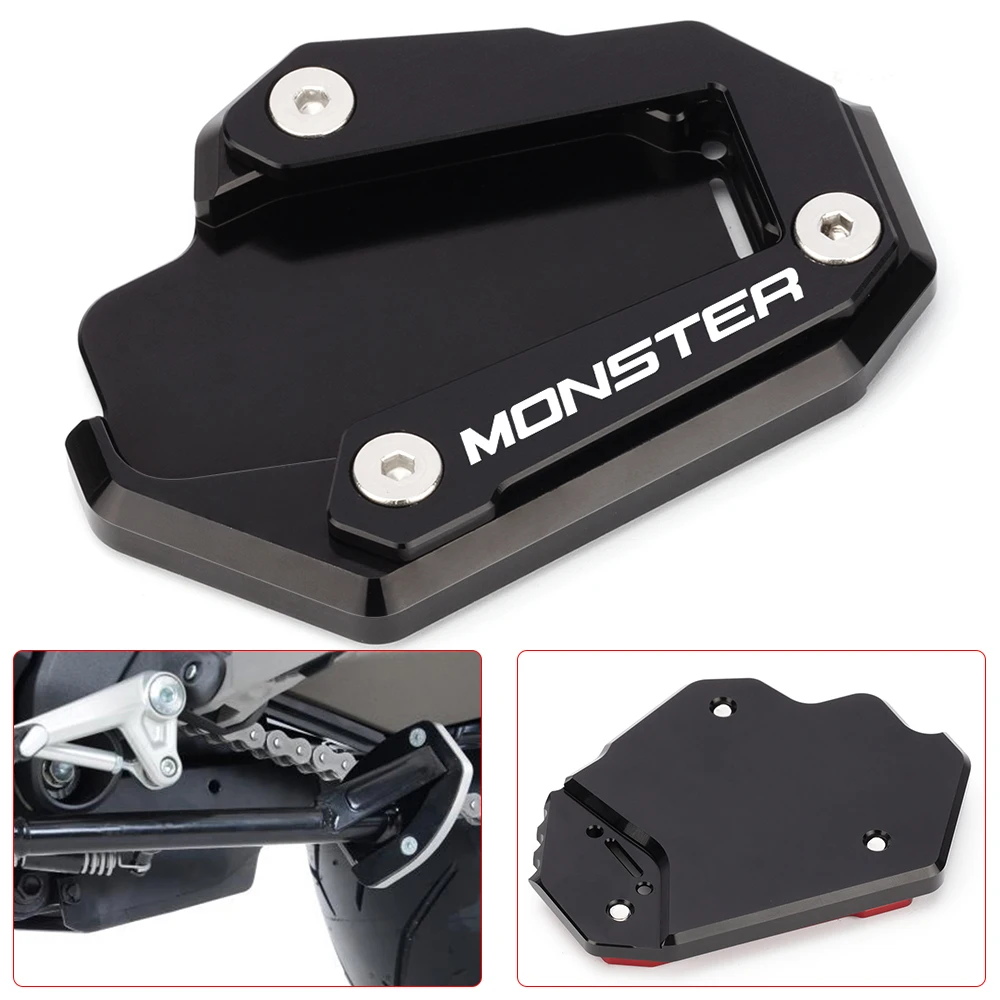 

Extension side stand foot for ducati MONSTER 937 2021 2022 Motorcycle Accessories Parts MONSTER 1200 1200S 821 2014-2019
