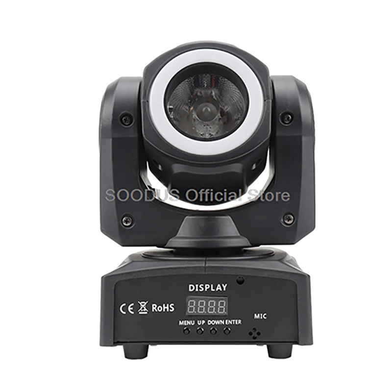 

Dj Light 60W Moving Head Voice Control DMX512 RGBW For Light Spot Pattern Manual Focus DMX Rotating LED Stage Pattern Light