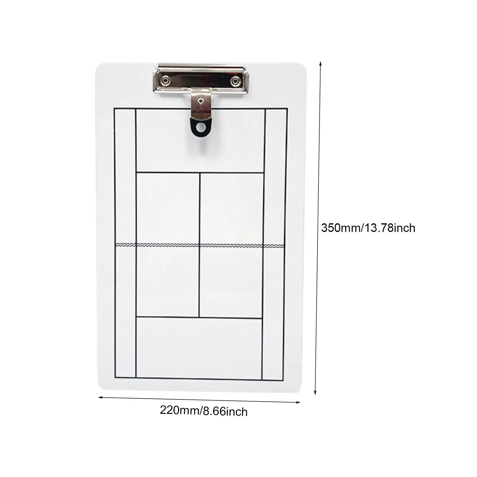 Tabellone dimostrativo per giochi di tennis in PVC, fronte-retro, accessorio per riunioni di squadra,