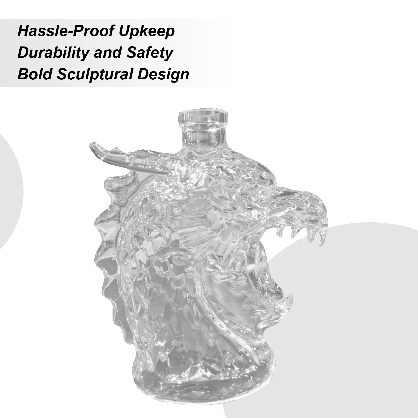 

Glass Decanter Dragon Bottle Funny Liquor Novelty Container For Men Home Tasting Beer Wedding Bachelor Event Collector