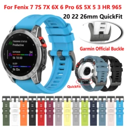 26 20 22Mm Quickfit Bandje Voor Garmin Fenix 7 7x 7S Epix Gen 2 Horloge Armband Voor Voorloper 955 965 Fenix 6x 6S 6 Pro 5x 5 S70