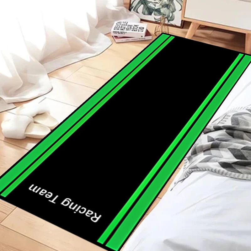Motorcycle Carpet Garage Mat Racing Cool Moto Display Motorcycle Display Mat Anti-slip Home Decor Long Strip Comfortable Rug