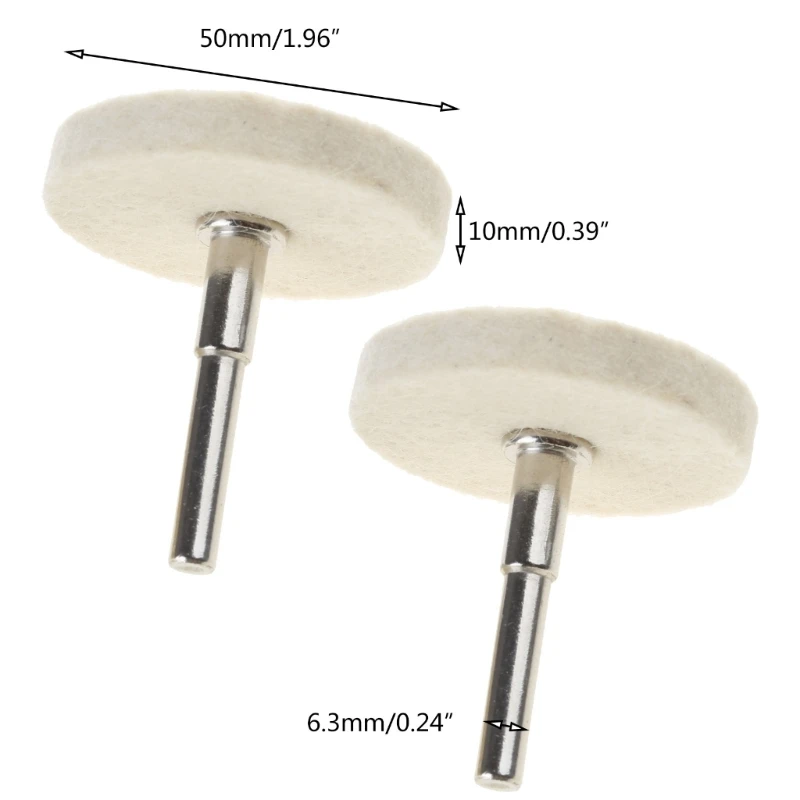 50mm 2 "Đệm đánh bóng đĩa vải len nén để đánh bóng tinh tế Dropship