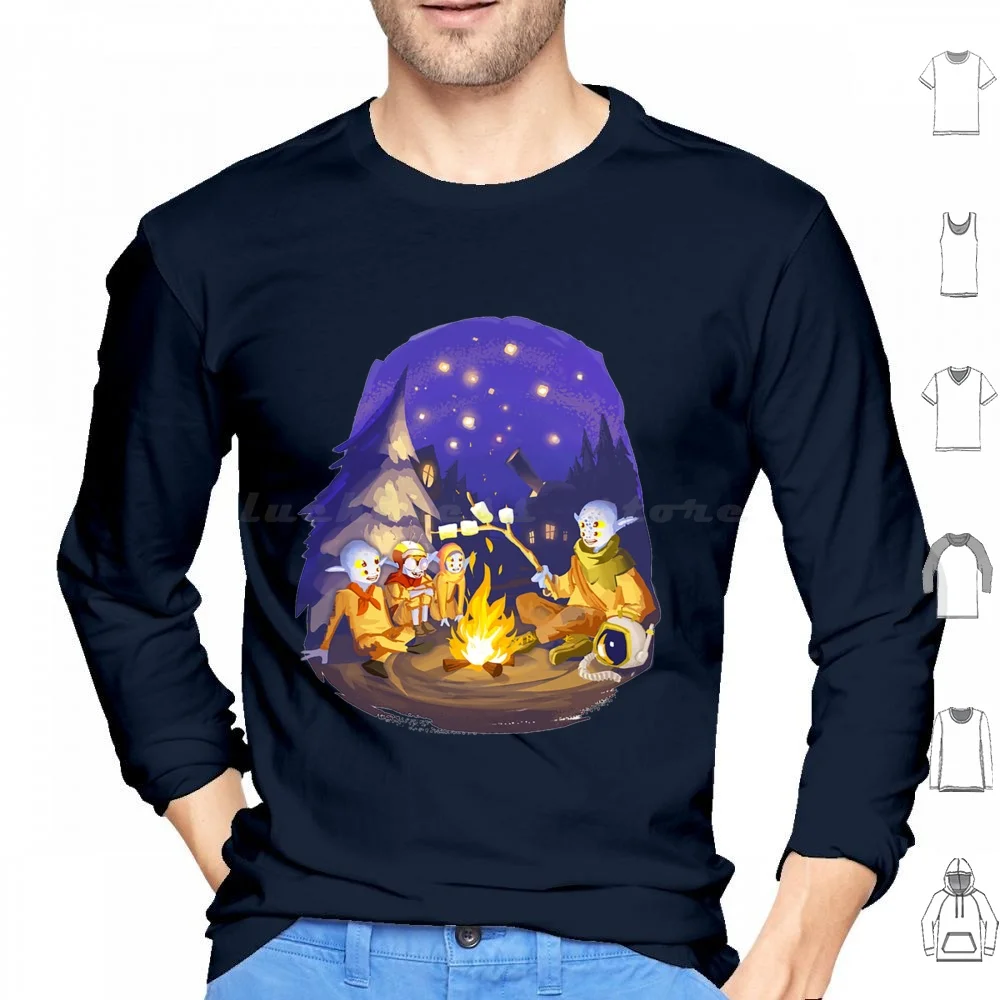 Outer Wilds Hoodies Long Sleeve Outer Wilds Space Outer Wilds Nomai Game Video Game Dark Bramble Solar System Quantum