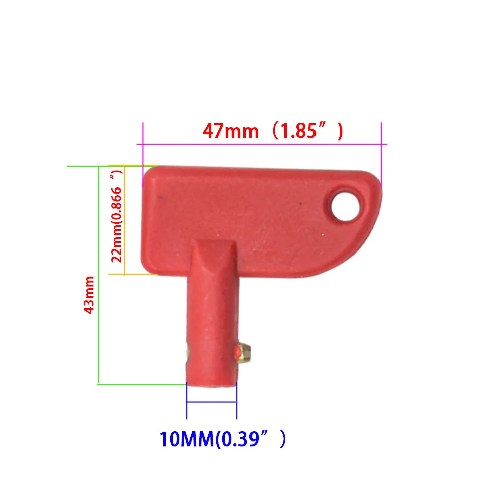 Car boat truck red mini battery power off switch spare key